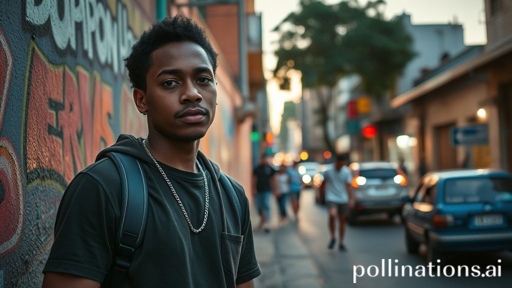 Cena vibrante do Capão Redondo com pessoas, grafites e a atmosfera cultural da Zona Sul de São Paulo